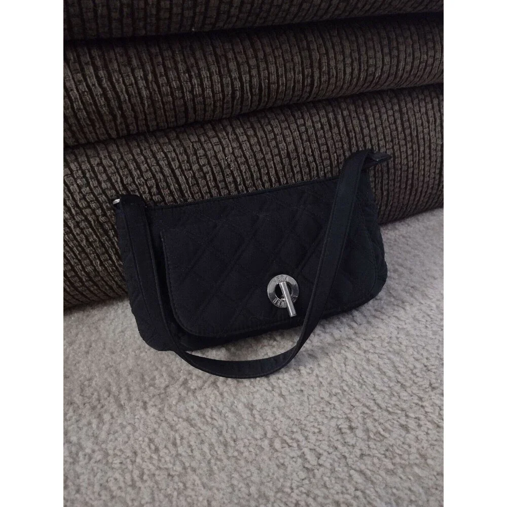 Vera Bradley black quilted handbag